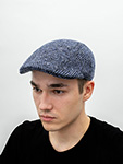 Кепка STETSON арт. 6170504 IVY HERRINGBONE (синий / серый)